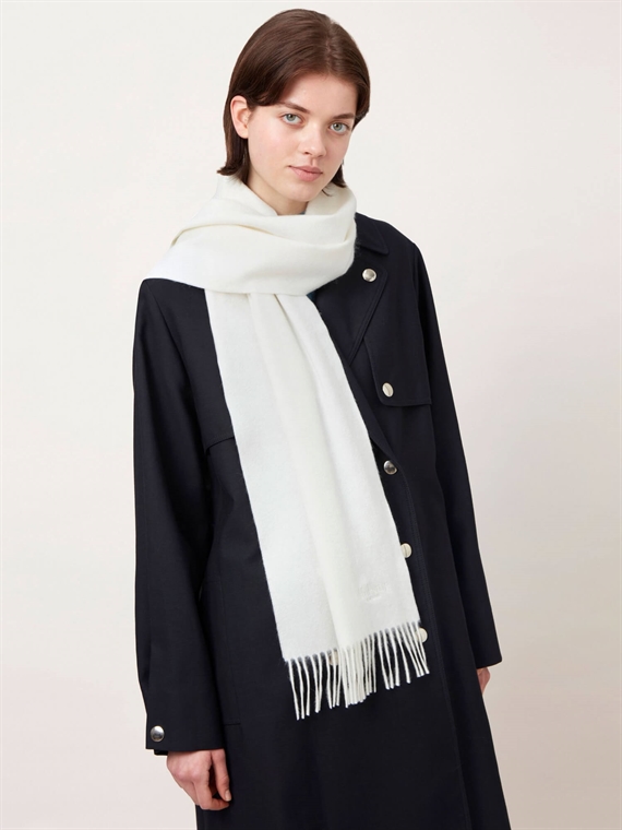 Mulberry Cashmere Scarf Cream Cashmere